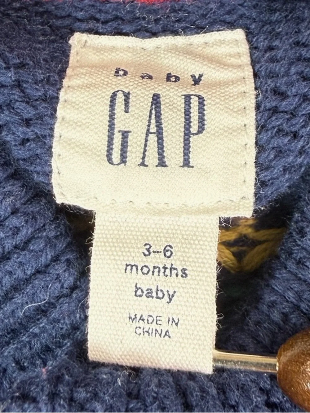 BABY GAP Boys’ Fair Isle‎ Knit Sweater One Piece Romper Après Ski Winter 3-6M